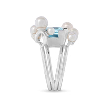 Deco Splash Ring with pearl jackets