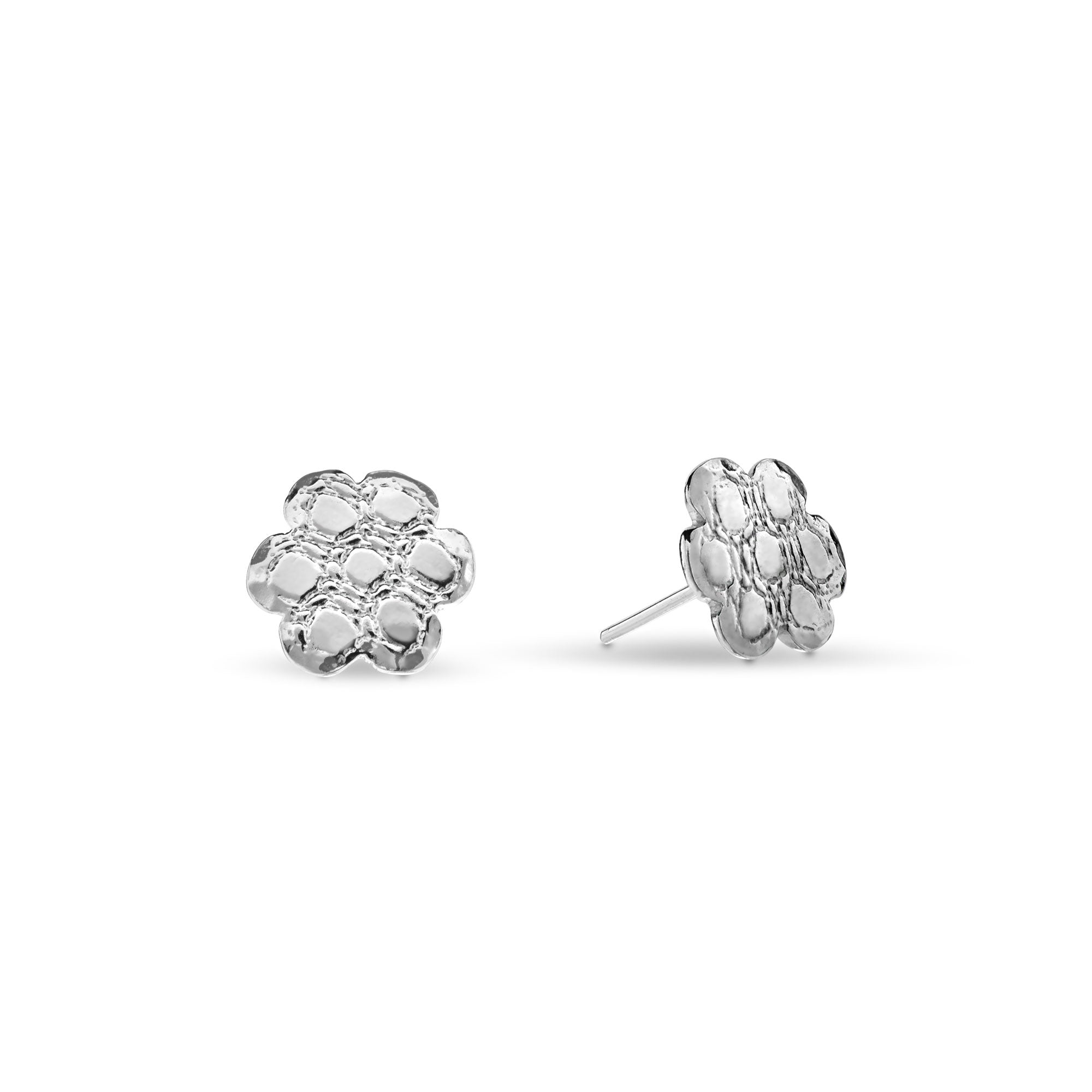 Lace flower studs