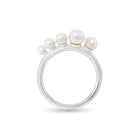 Sea Foam Graduated Pearl Ring