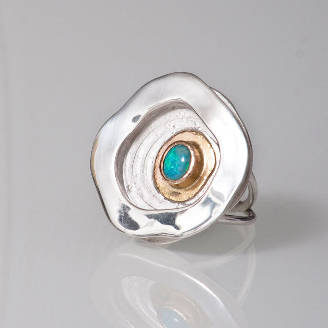 Magic Rockpool Opal Ring #2