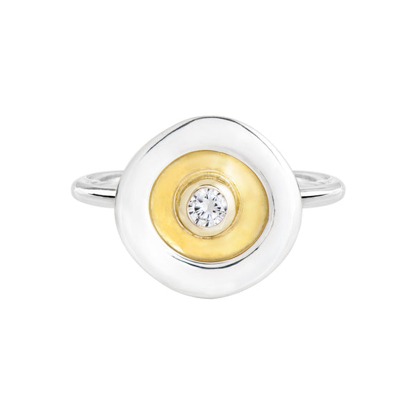 Mini Magic Rockpool Ring with diamond