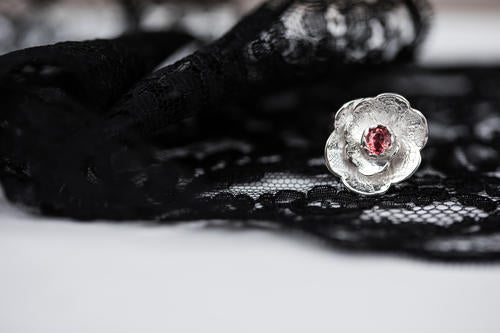 Rosette Ring with Sapphire